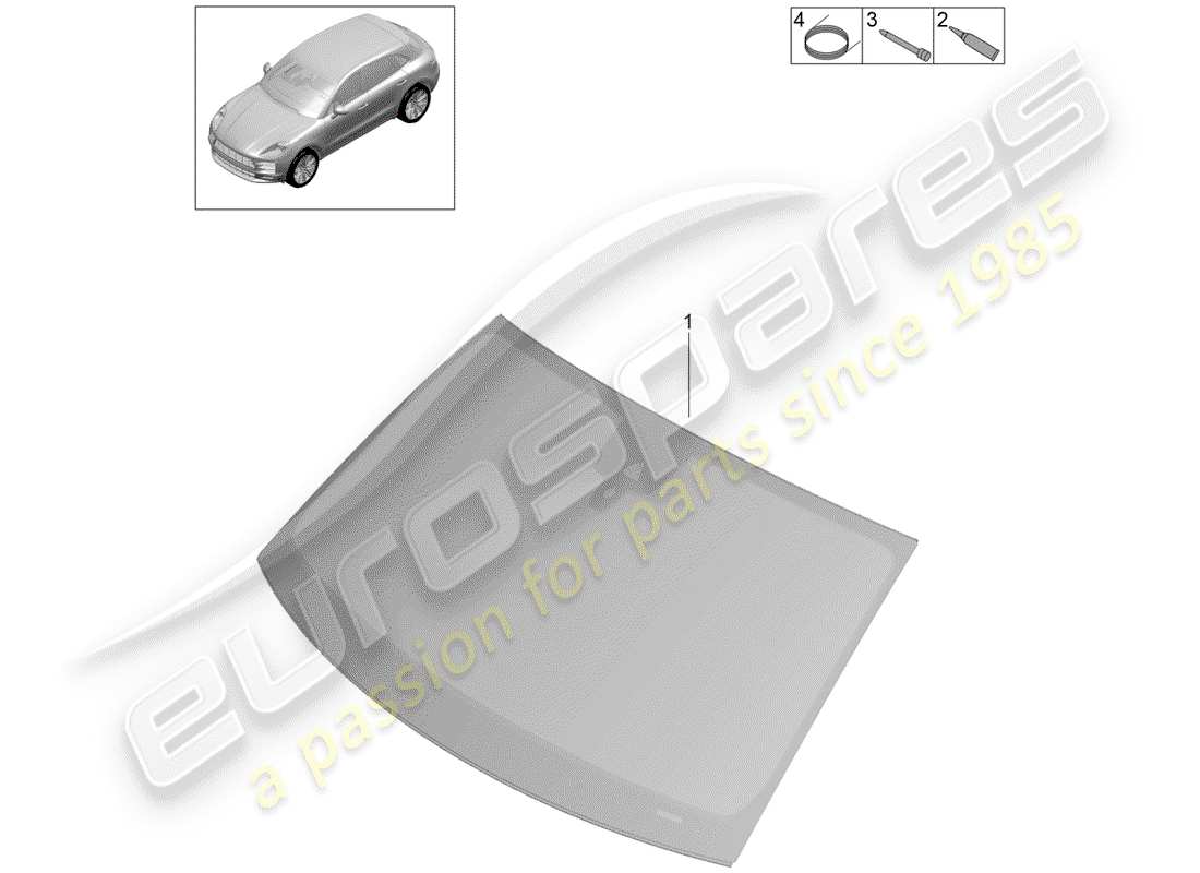 a part diagram from the porsche macan parts catalogue