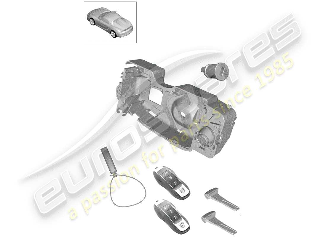 VIEW PARTS DIAGRAMS FROM THE PORSCHE BOXSTER PARTS CATALOGUE a part diagram from the porsche boxster parts catalogue
