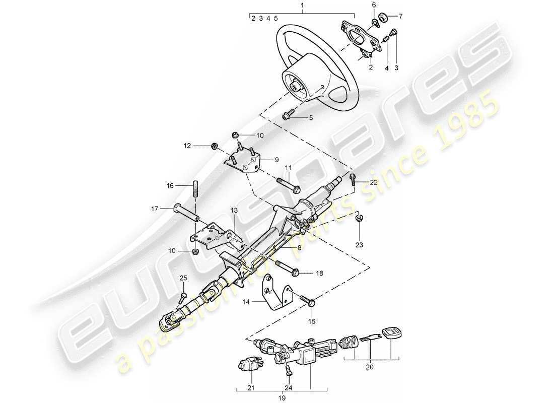 a part diagram from the porsche carrera gt parts catalogue
