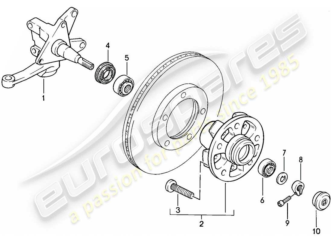 a part diagram from the porsche 1987 (944) parts catalogue