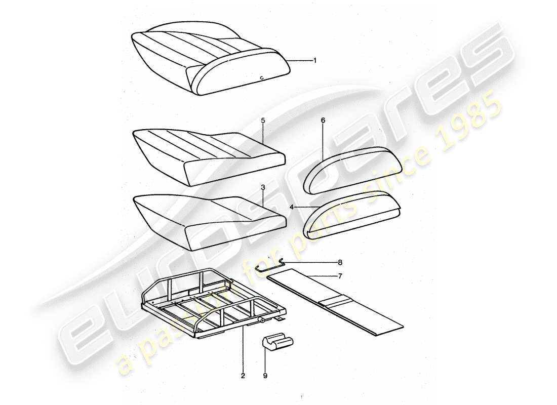 a part diagram from the porsche 1976 (911 turbo) parts catalogue
