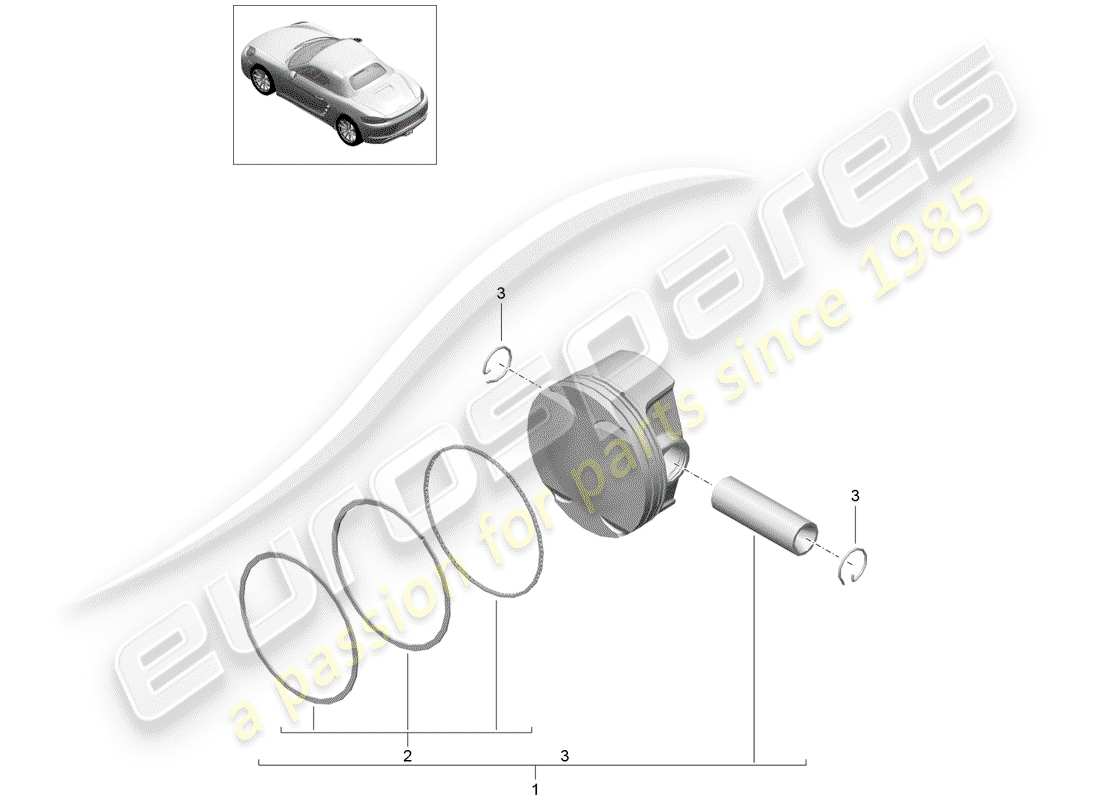 a part diagram from the porsche boxster parts catalogue