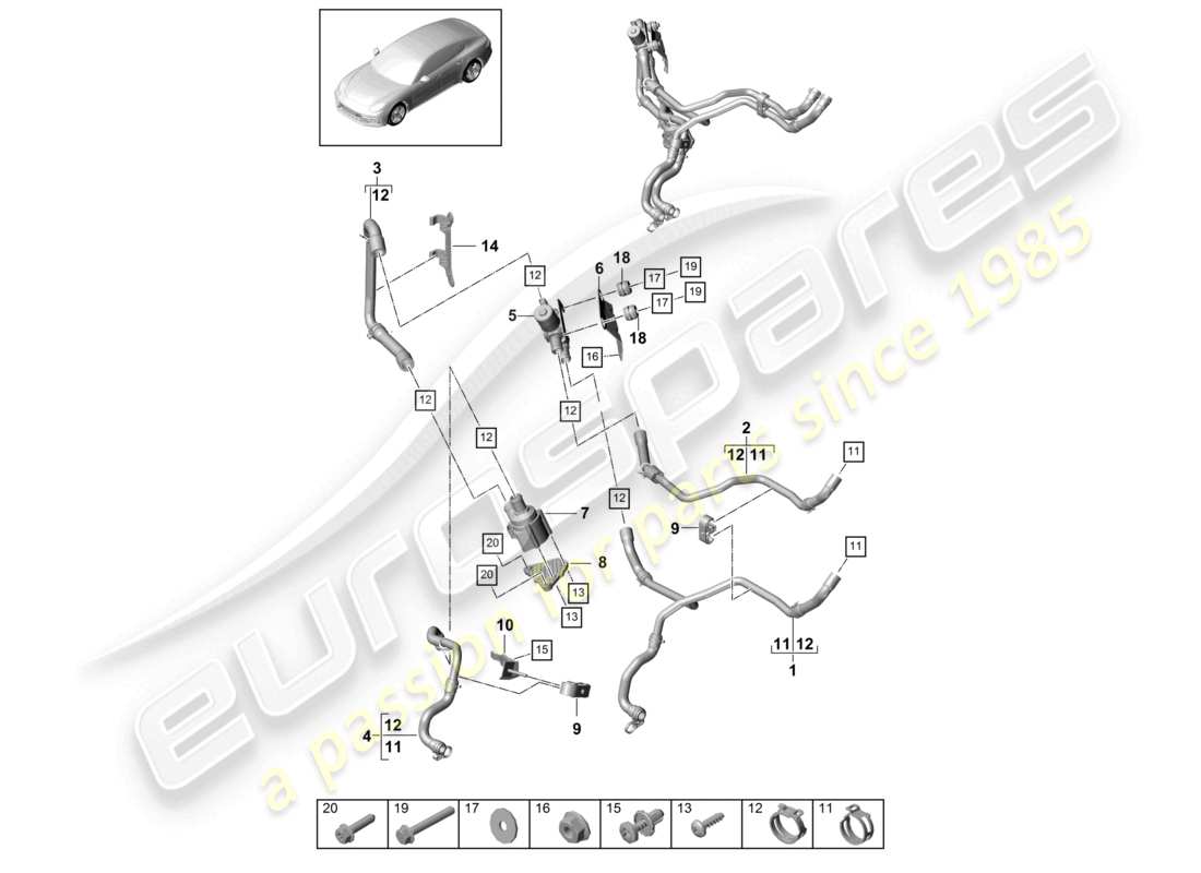 part diagram containing part number pae819314h