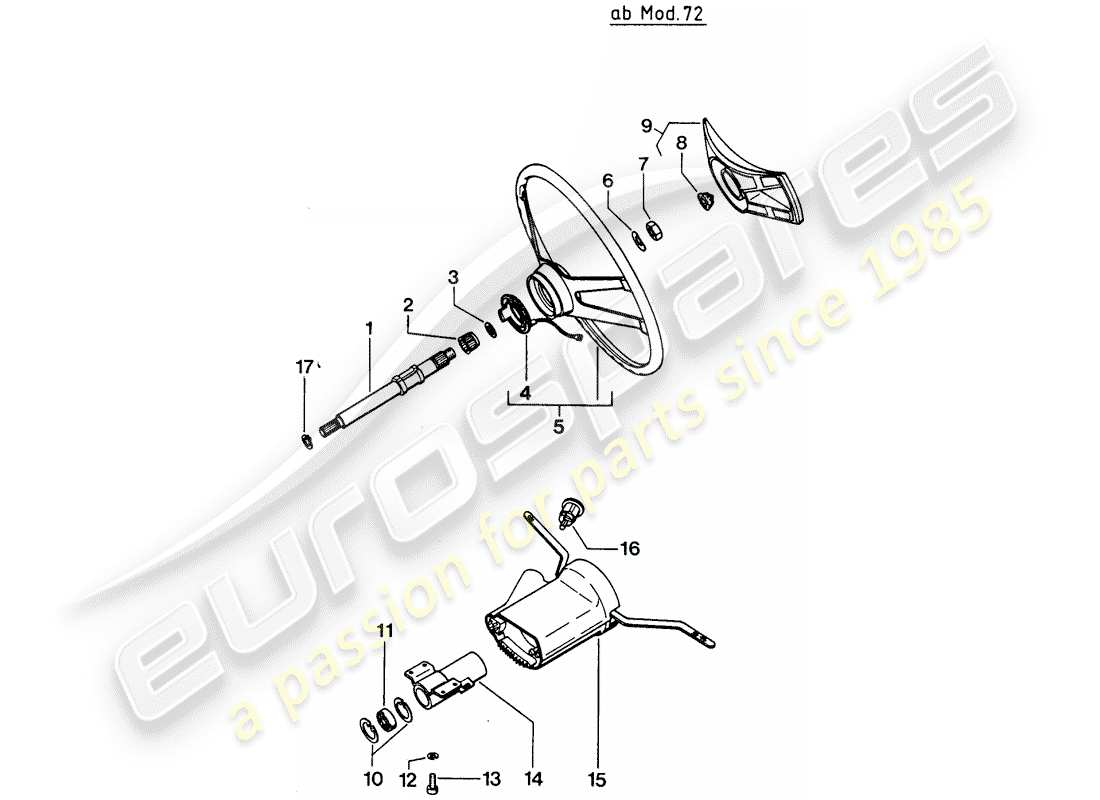 a part diagram from the porsche 1976 (914) parts catalogue