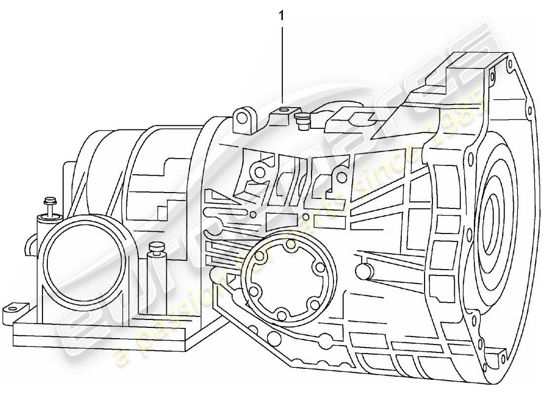 a part diagram from the porsche 1993 (refurbished and exchange catalogue) parts catalogue