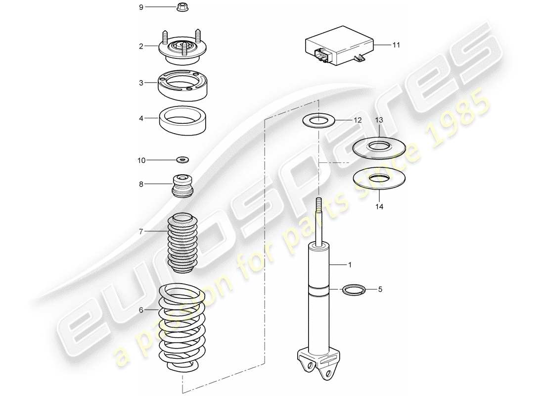 a part diagram from the porsche 997 parts catalogue