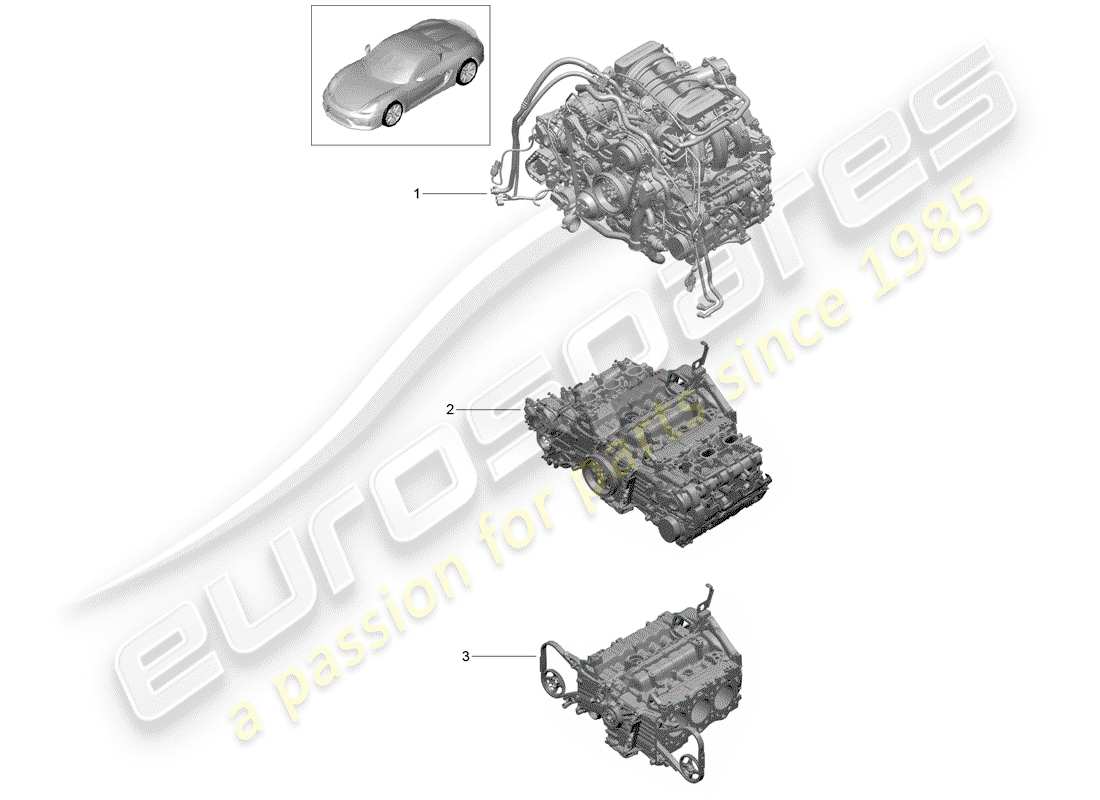 a part diagram from the porsche boxster parts catalogue