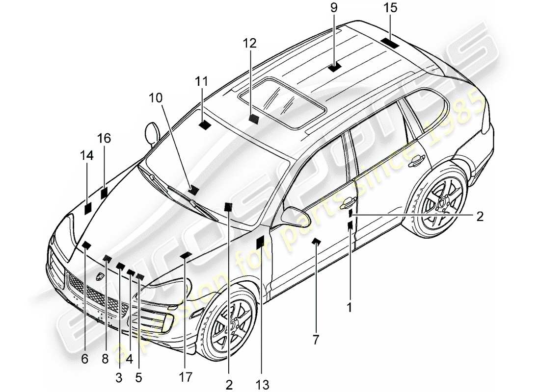 part diagram containing part number 95570129100