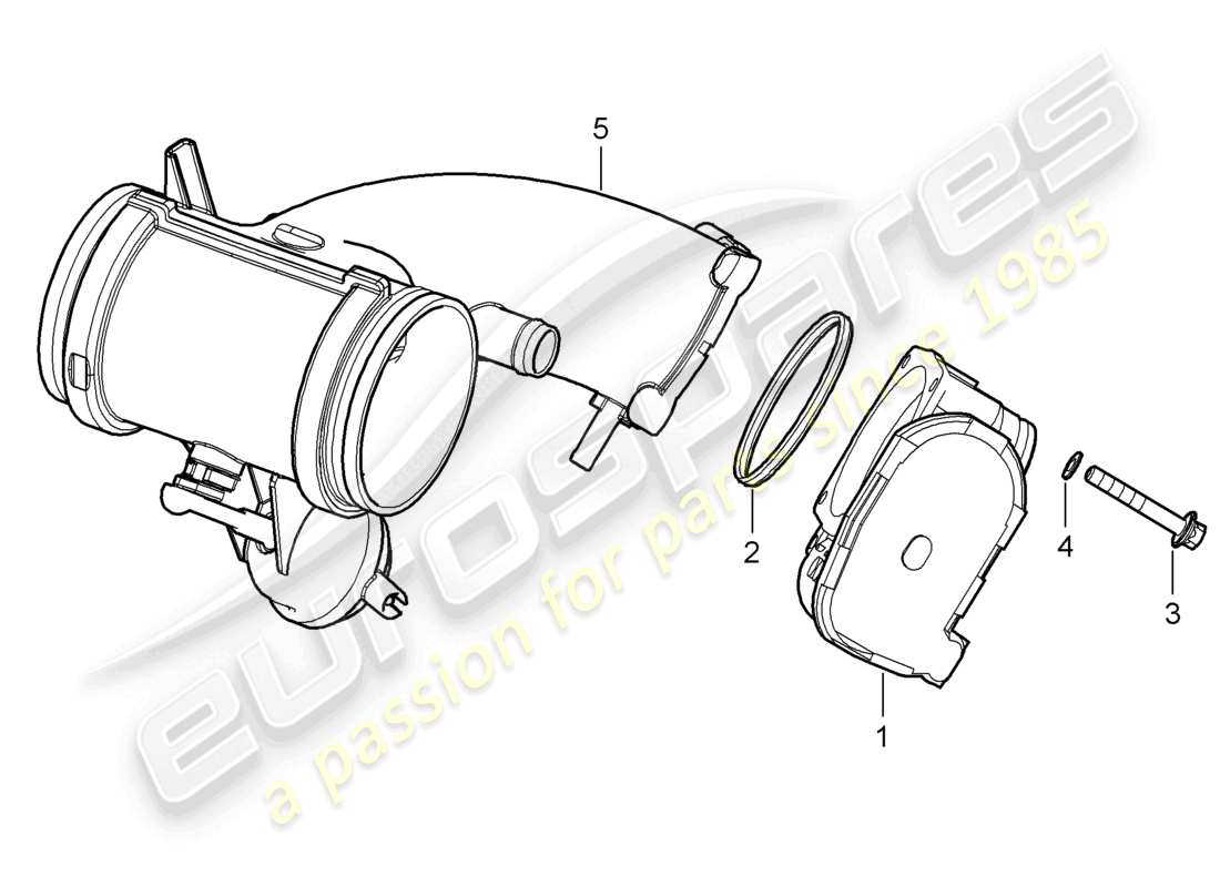 a part diagram from the porsche 2005 (987 boxster) parts catalogue