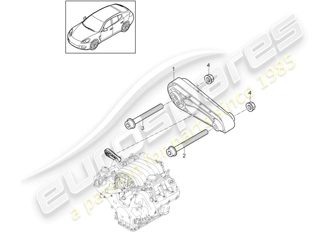 VIEW PARTS DIAGRAMS FROM THE PORSCHE PANAMERA PARTS CATALOGUE a part diagram from the porsche panamera parts catalogue