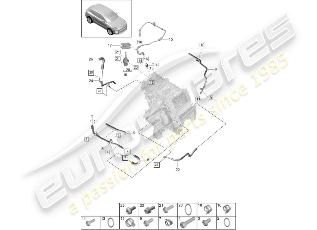 part diagram containing part number pac121081a