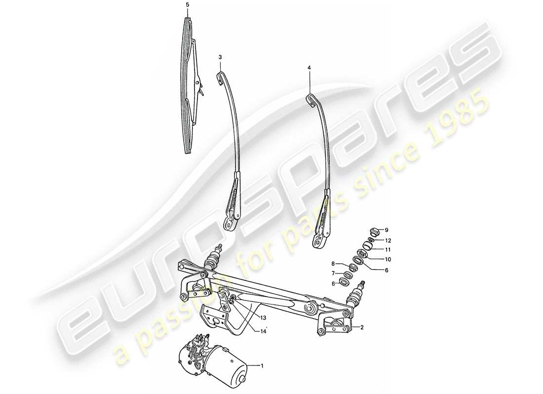 a part diagram from the porsche 911 parts catalogue
