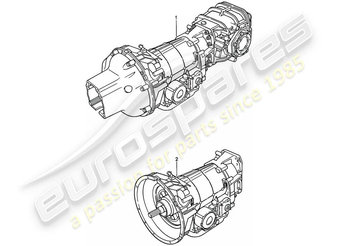 a part diagram from the porsche 1982 (928) parts catalogue