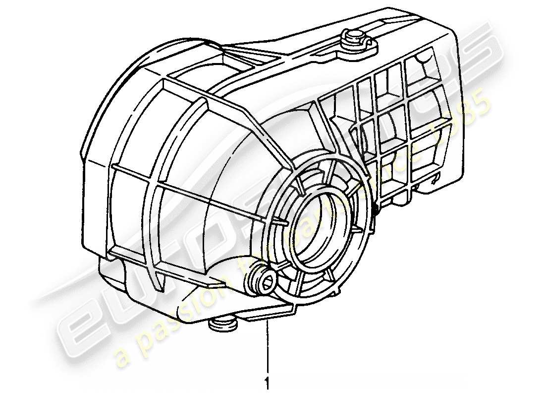 a part diagram from the porsche 1987 (refurbished and exchange catalogue) parts catalogue