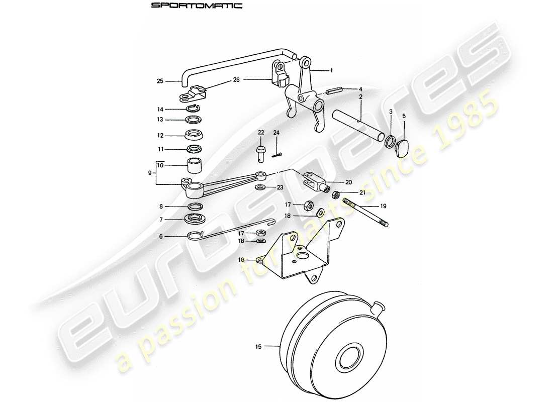 a part diagram from the porsche 911 parts catalogue