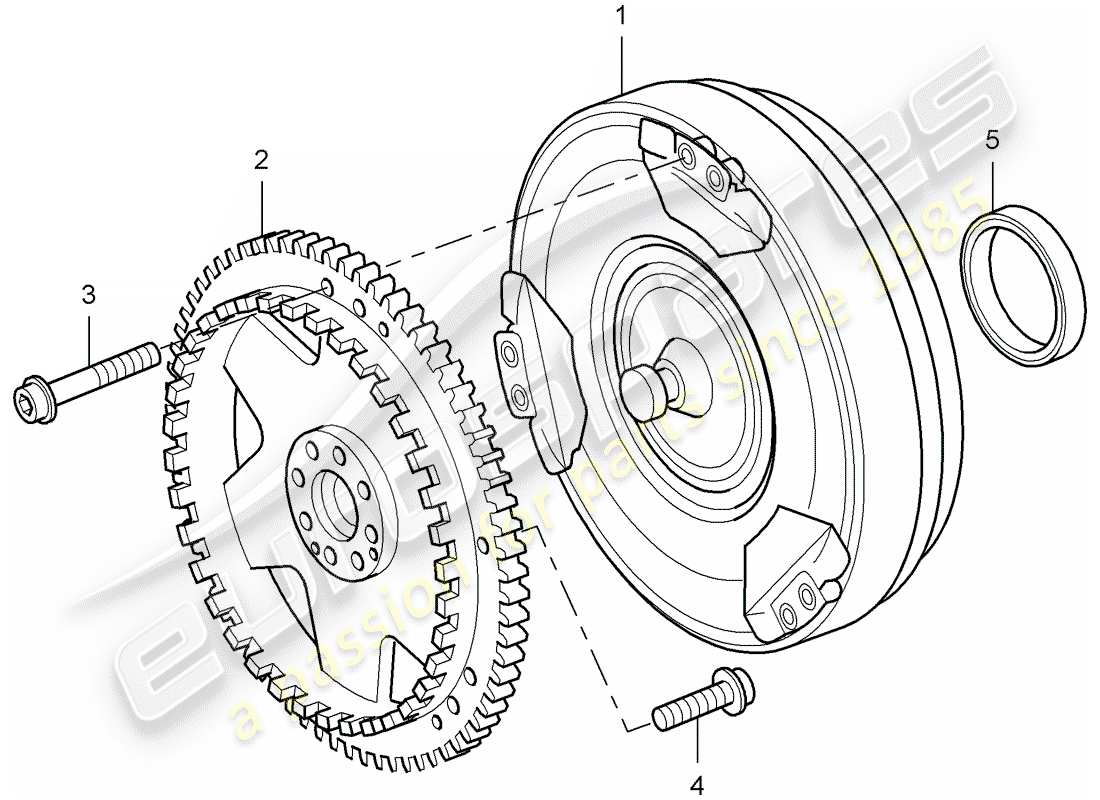 a part diagram from the porsche cayenne parts catalogue