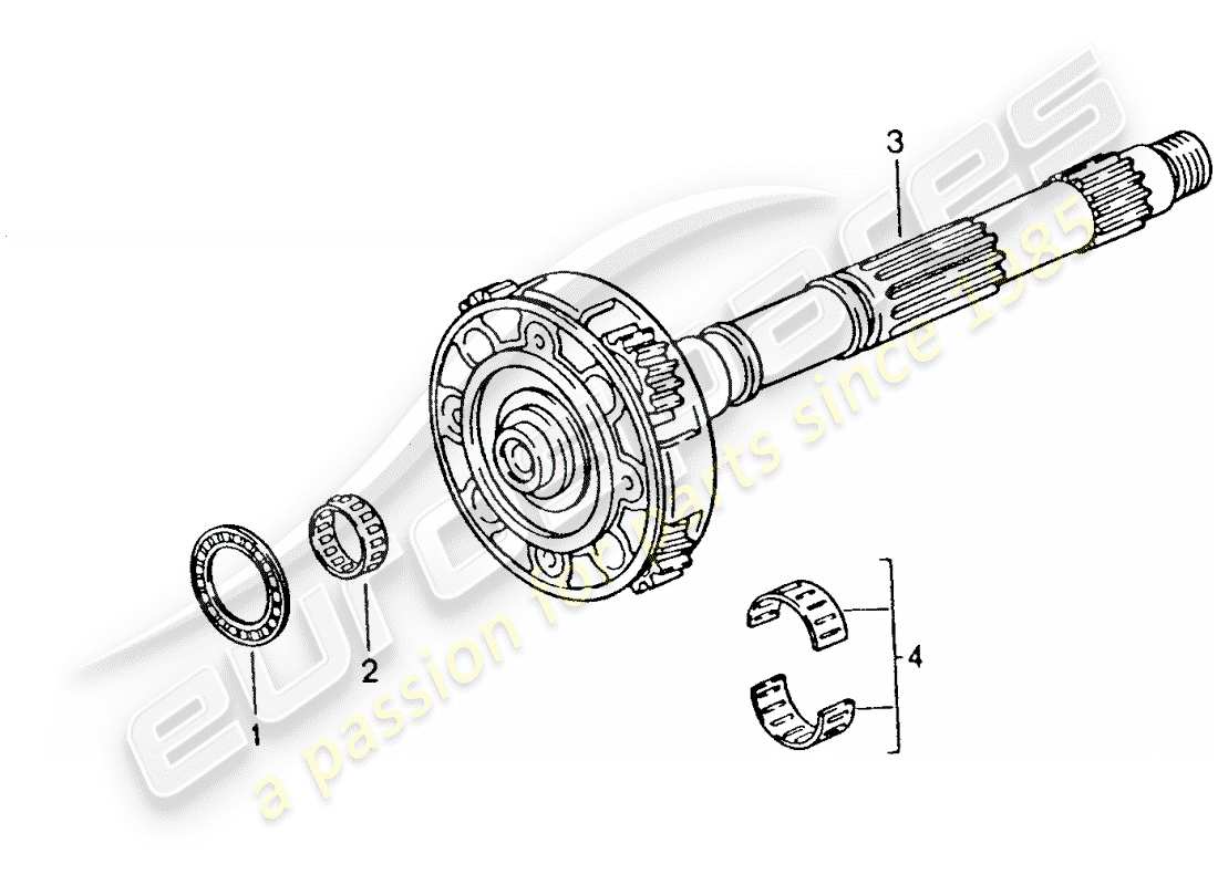 a part diagram from the porsche 1992 (928) parts catalogue