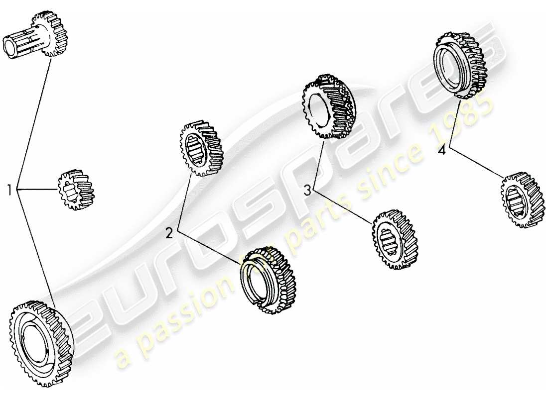 a part diagram from the porsche 1968 (911/912) parts catalogue