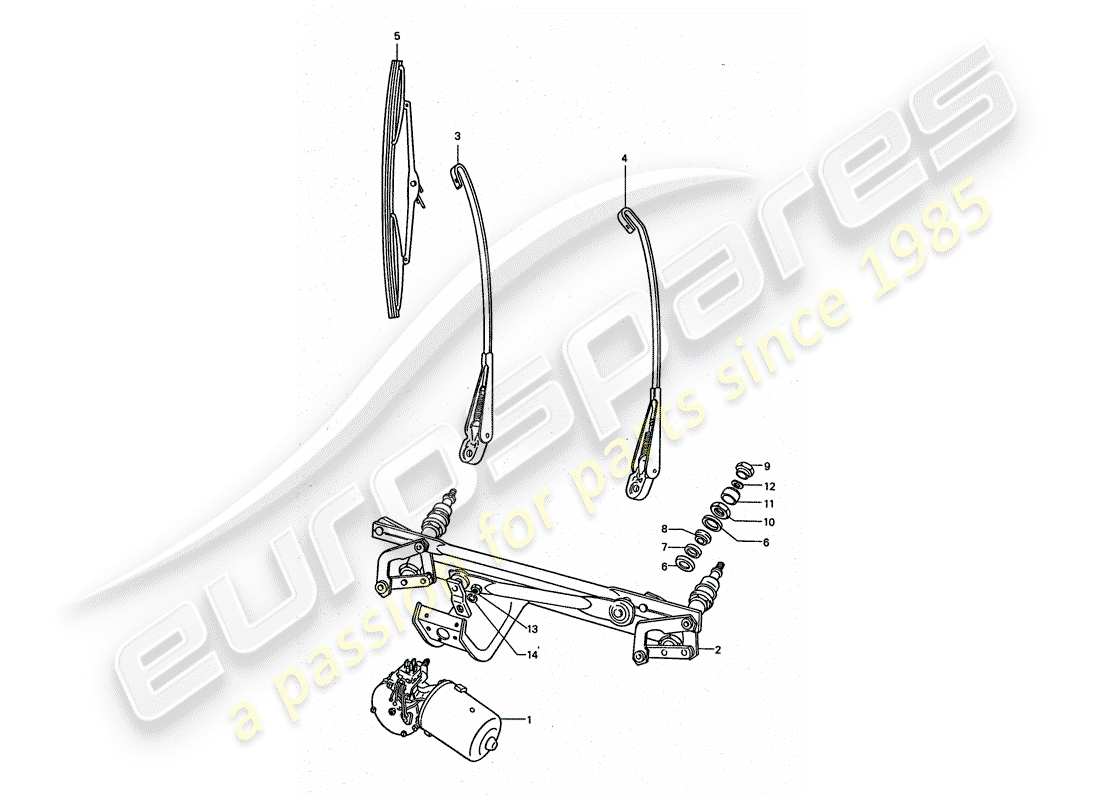a part diagram from the porsche 1976 (911 turbo) parts catalogue