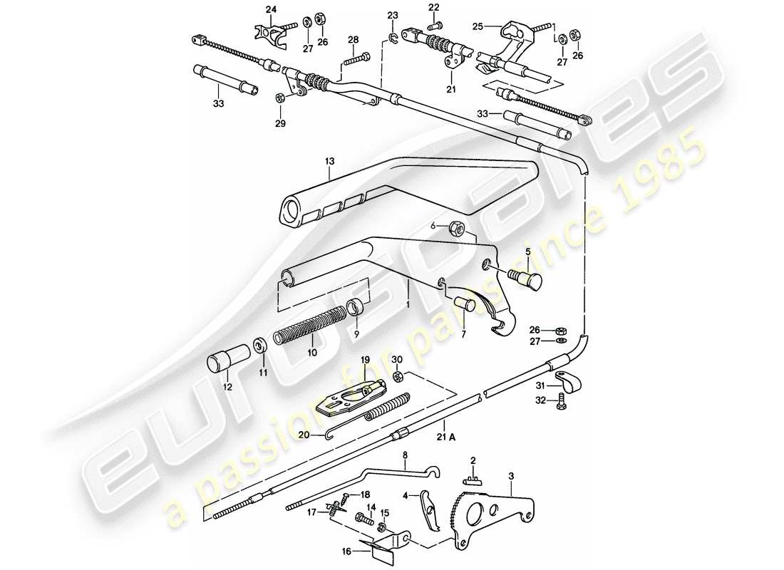 a part diagram from the porsche 1981 (928) parts catalogue