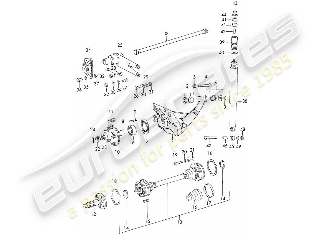 VIEW PARTS DIAGRAMS FROM THE PORSCHE 911 PARTS CATALOGUE a part diagram from the porsche 911 parts catalogue