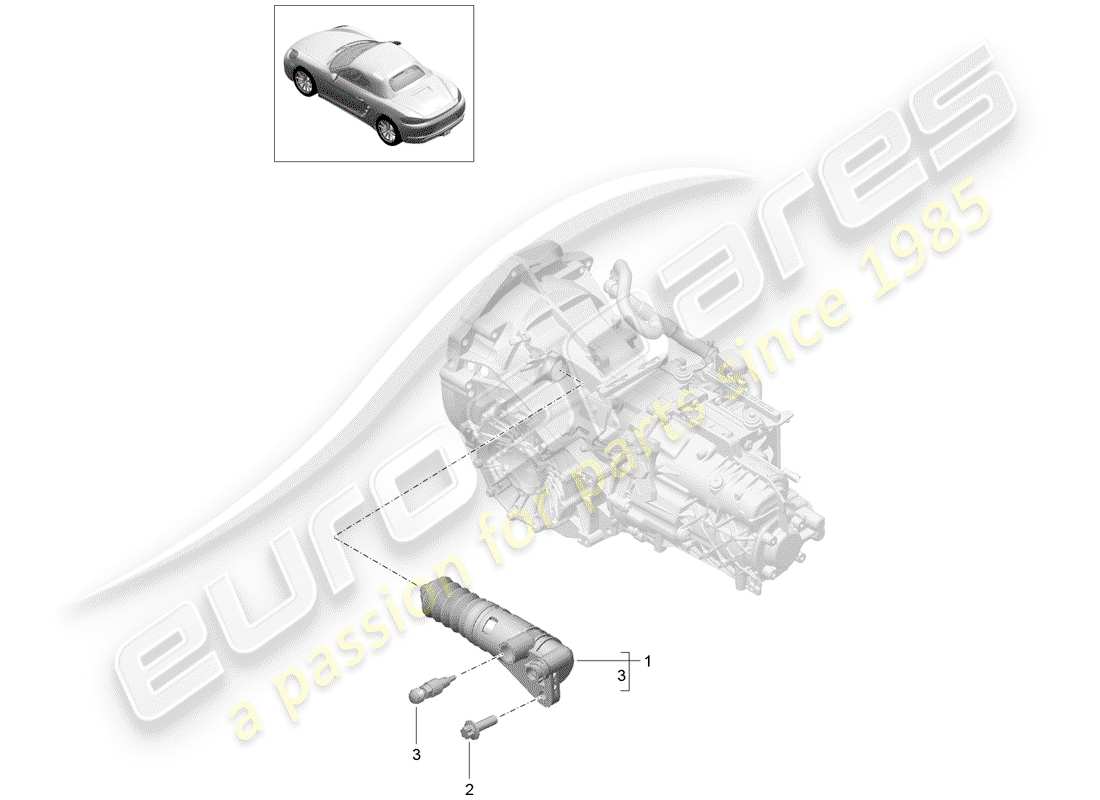 a part diagram from the porsche boxster parts catalogue