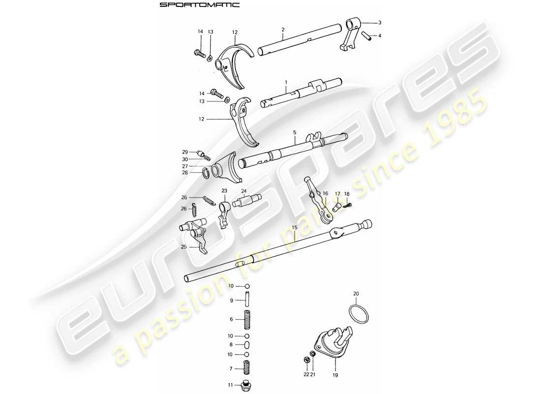a part diagram from the porsche 1976 (911) parts catalogue