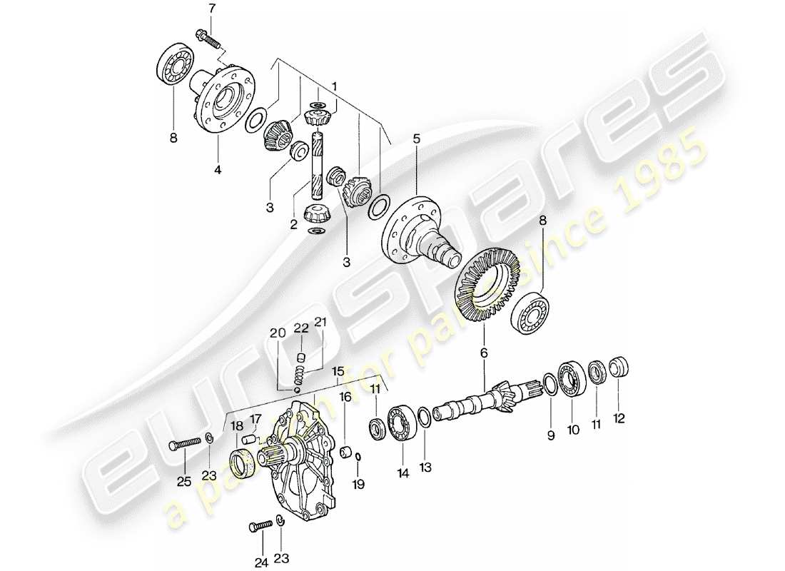 VIEW PARTS DIAGRAMS FROM THE PORSCHE 924 PARTS CATALOGUE a part diagram from the porsche 924 parts catalogue