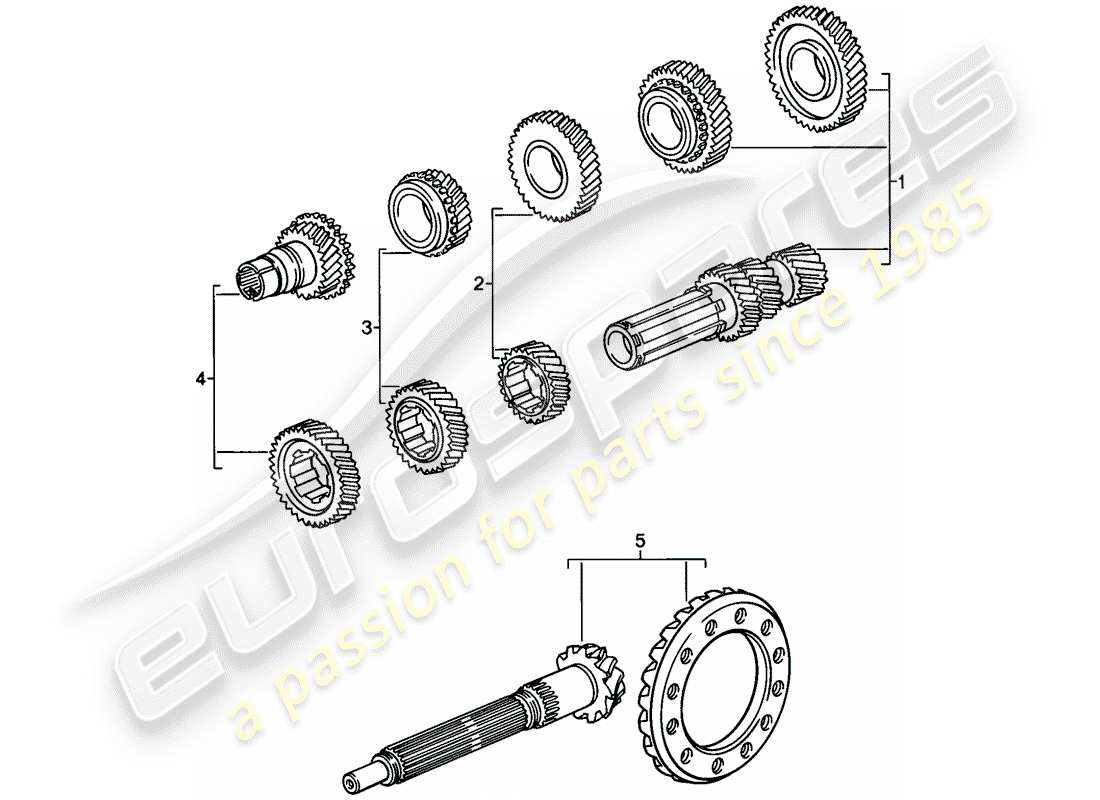 a part diagram from the porsche 1979 (928) parts catalogue