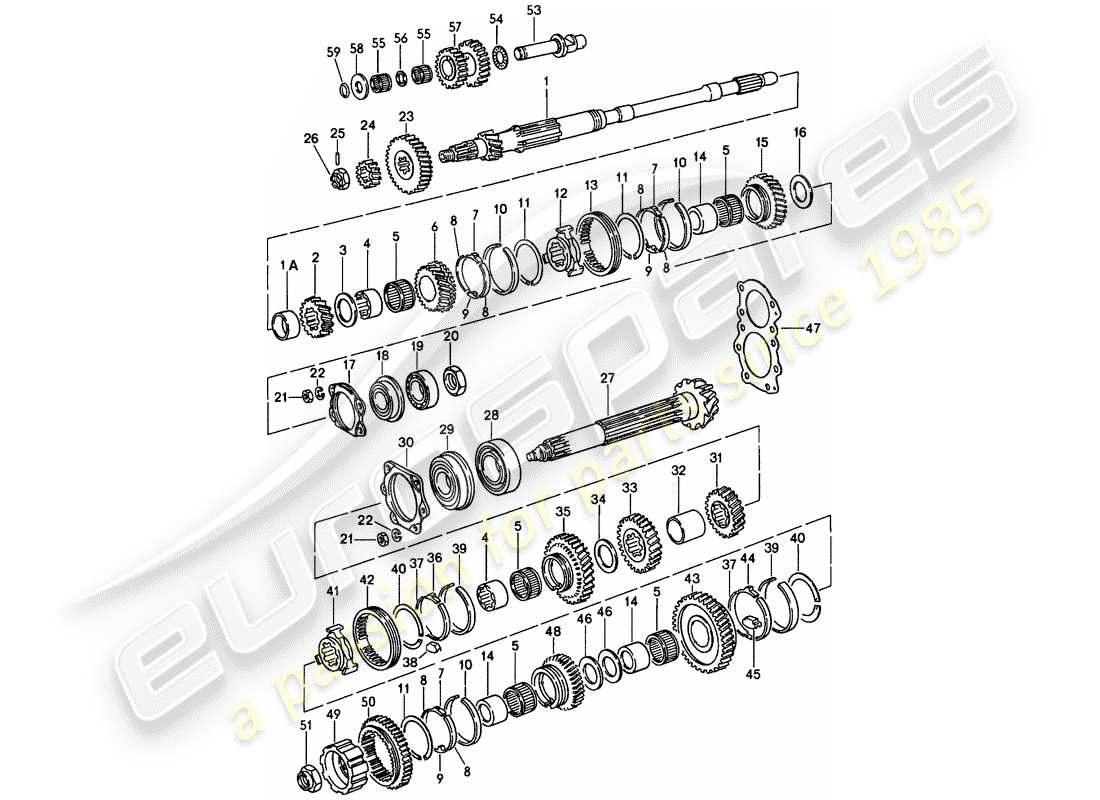 a part diagram from the porsche 1984 (911) parts catalogue