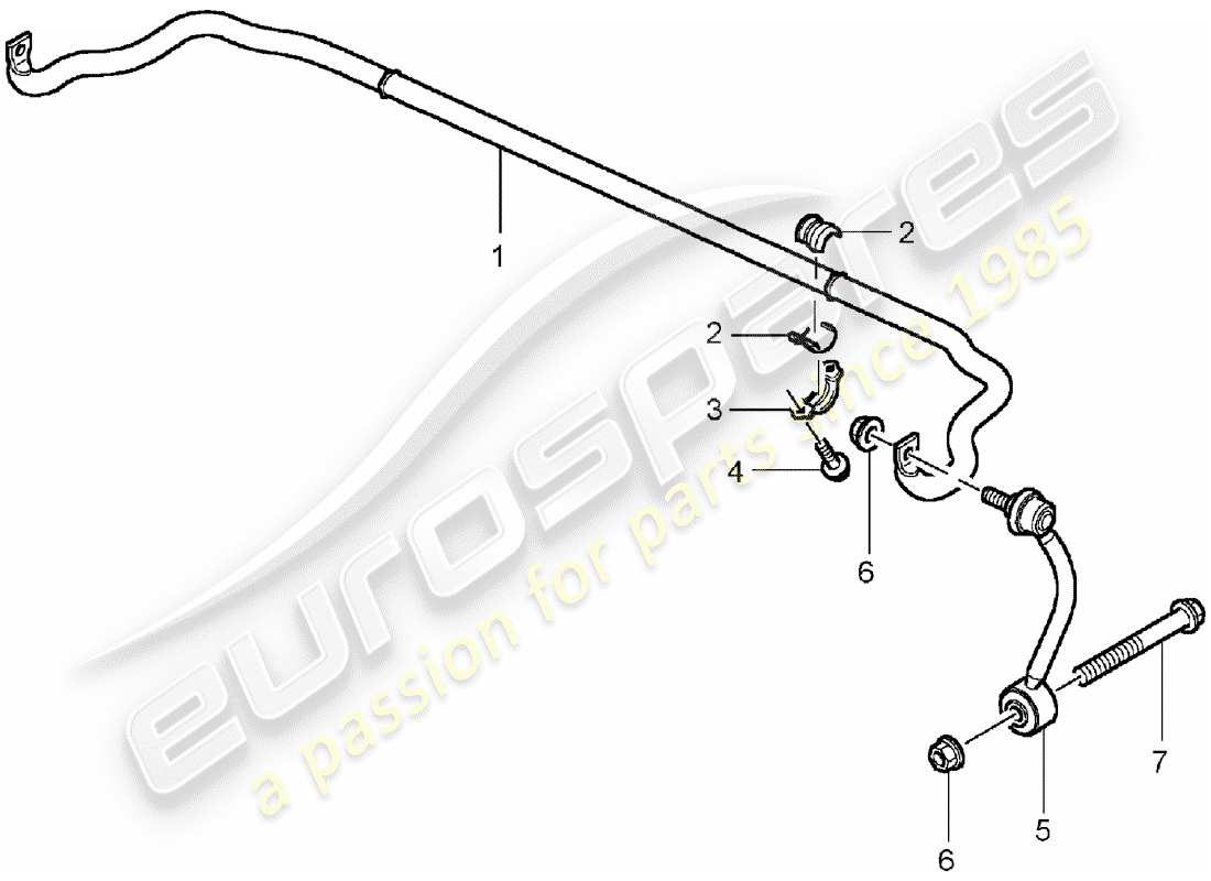 a part diagram from the porsche cayenne parts catalogue
