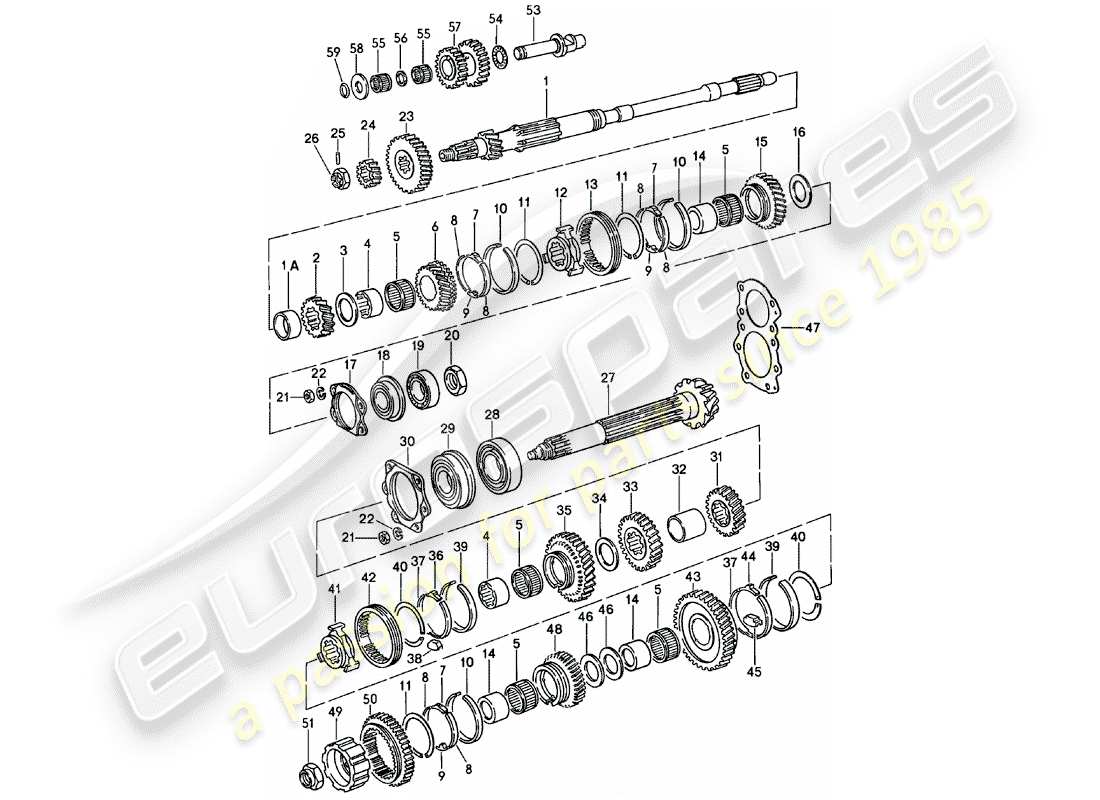 a part diagram from the porsche 1980 (911) parts catalogue