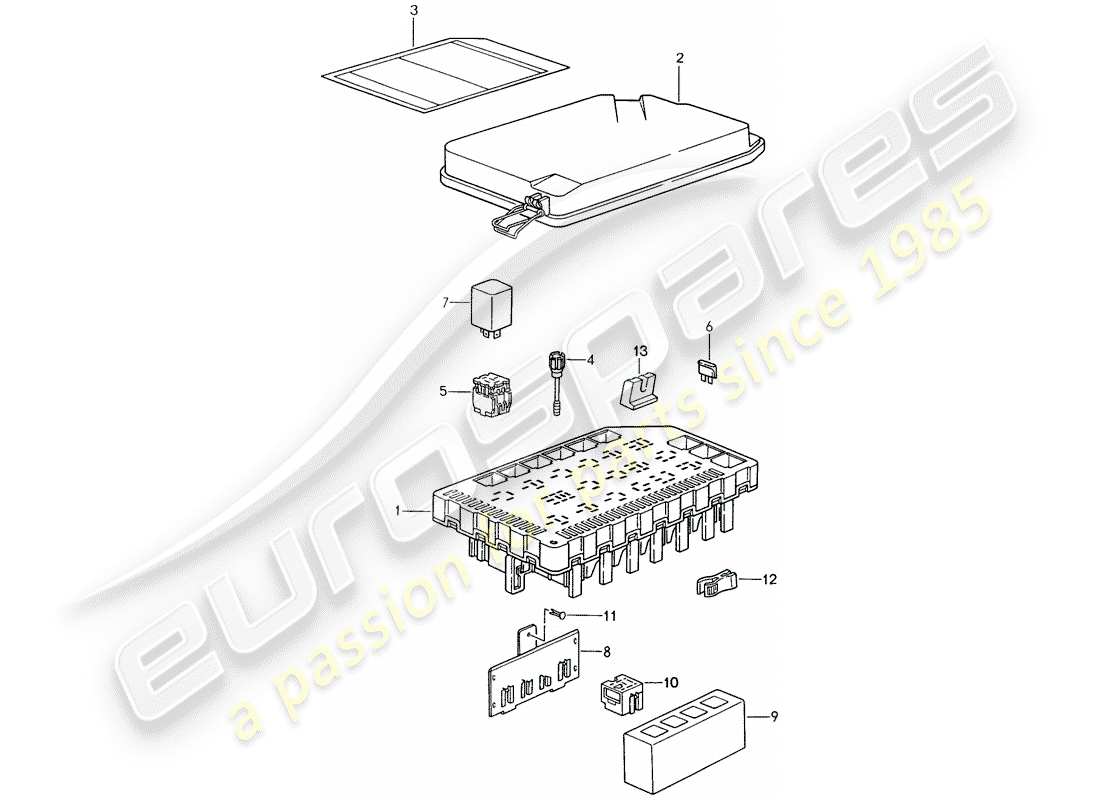 a part diagram from the porsche 1997 (993) parts catalogue