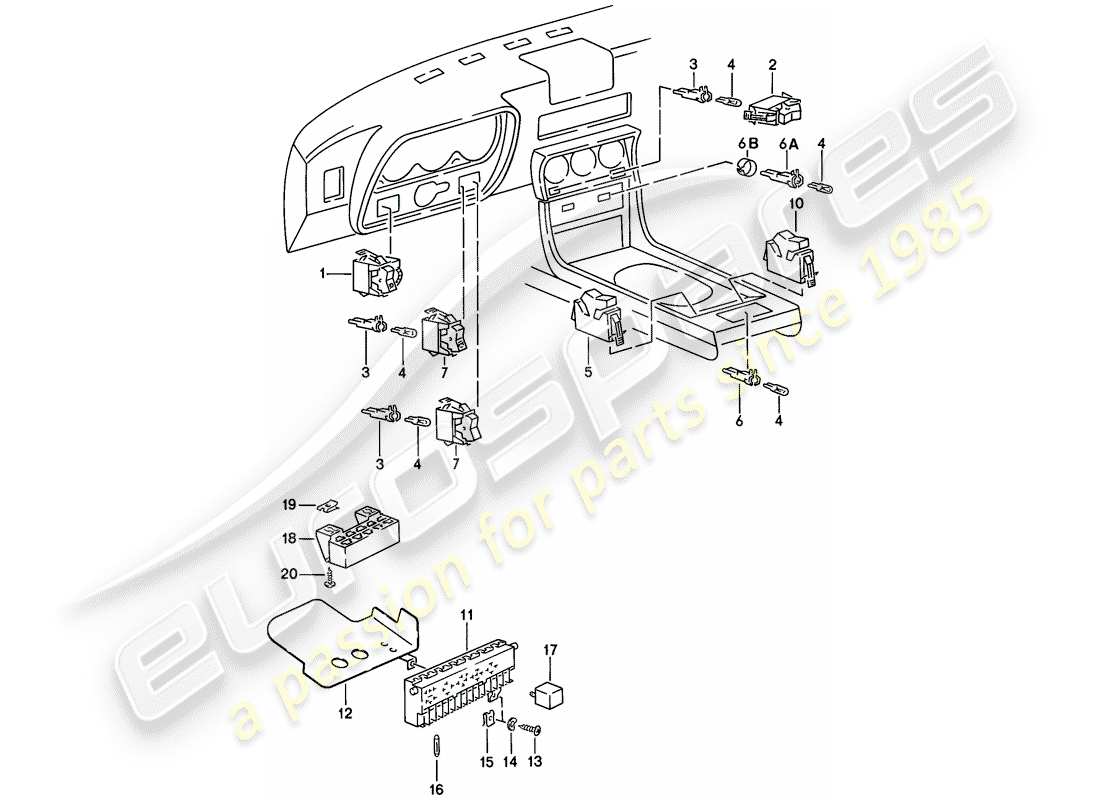 a part diagram from the porsche 1978 (924) parts catalogue