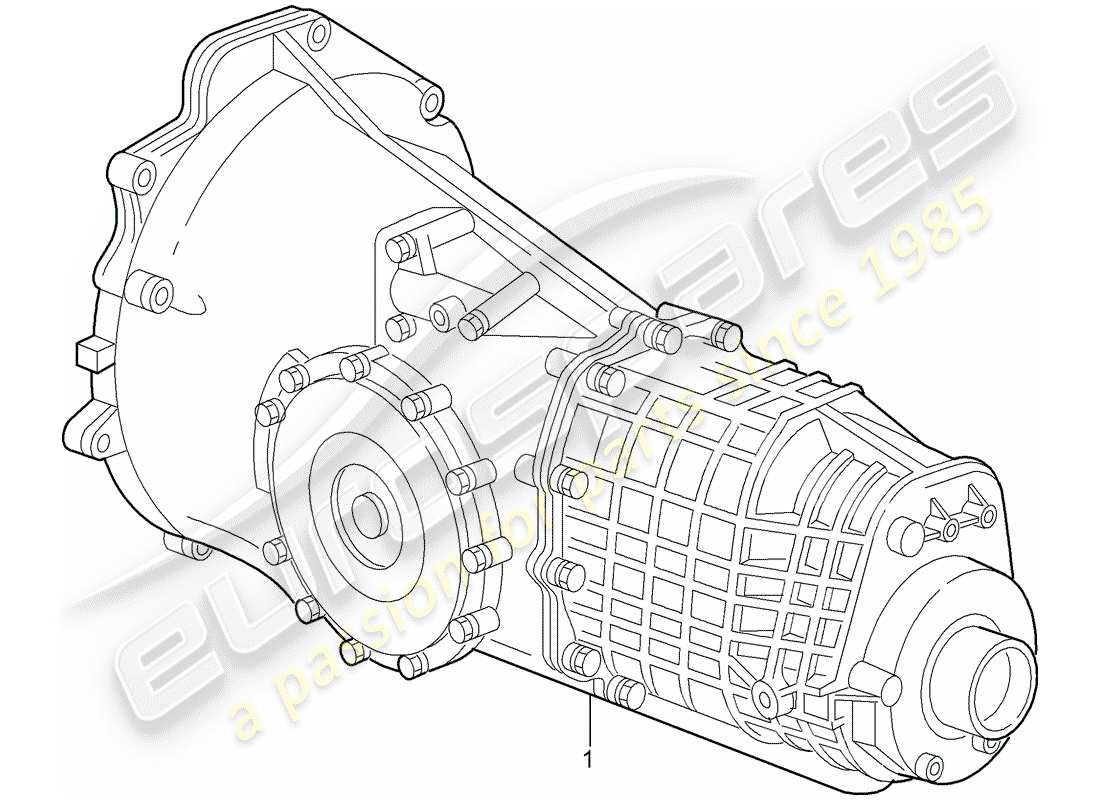 a part diagram from the porsche accessories and tequipment parts catalogue