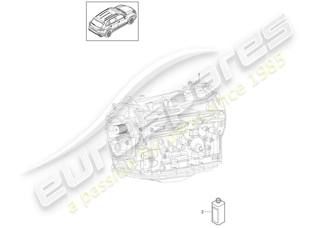 VIEW PARTS DIAGRAMS FROM THE PORSCHE CAYENNE PARTS CATALOGUE a part diagram from the porsche cayenne parts catalogue