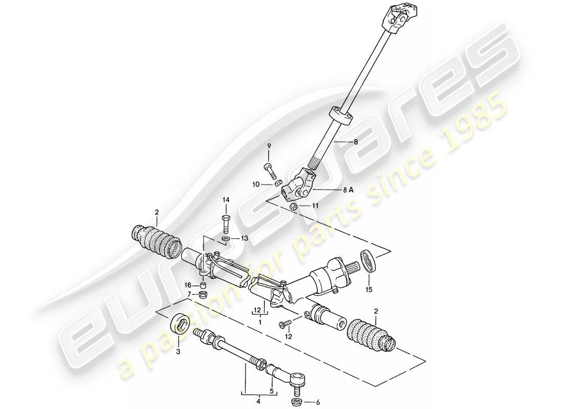 a part diagram from the porsche 1990 (928) parts catalogue