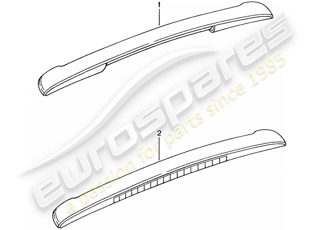 a part diagram from the porsche 1988 (tequipment) parts catalogue