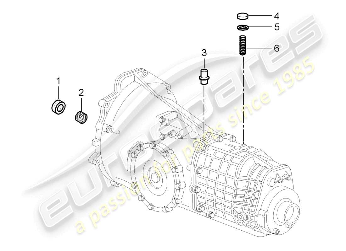 a part diagram from the porsche 1997 (986 boxster) parts catalogue