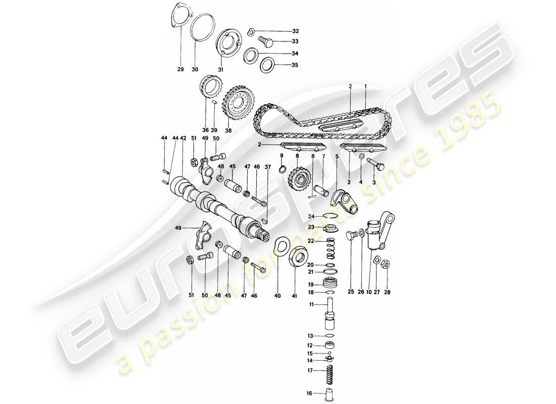 a part diagram from the porsche 914 parts catalogue