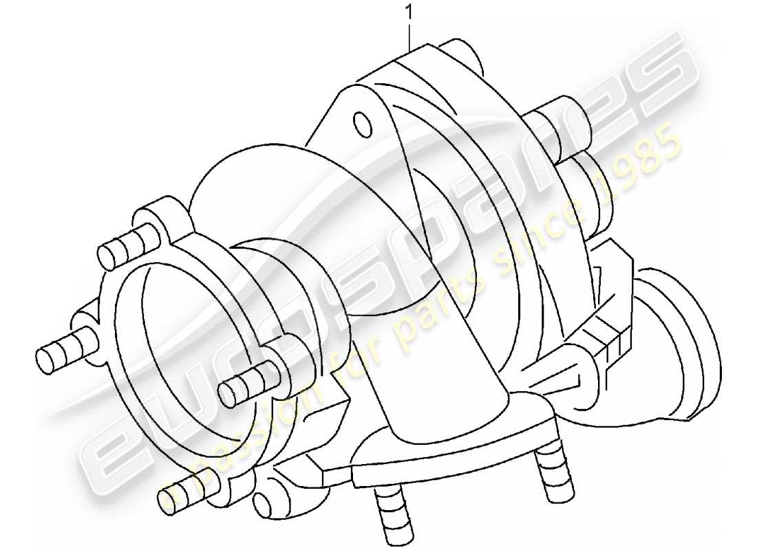 a part diagram from the porsche 1975 (refurbished and exchange catalogue) parts catalogue