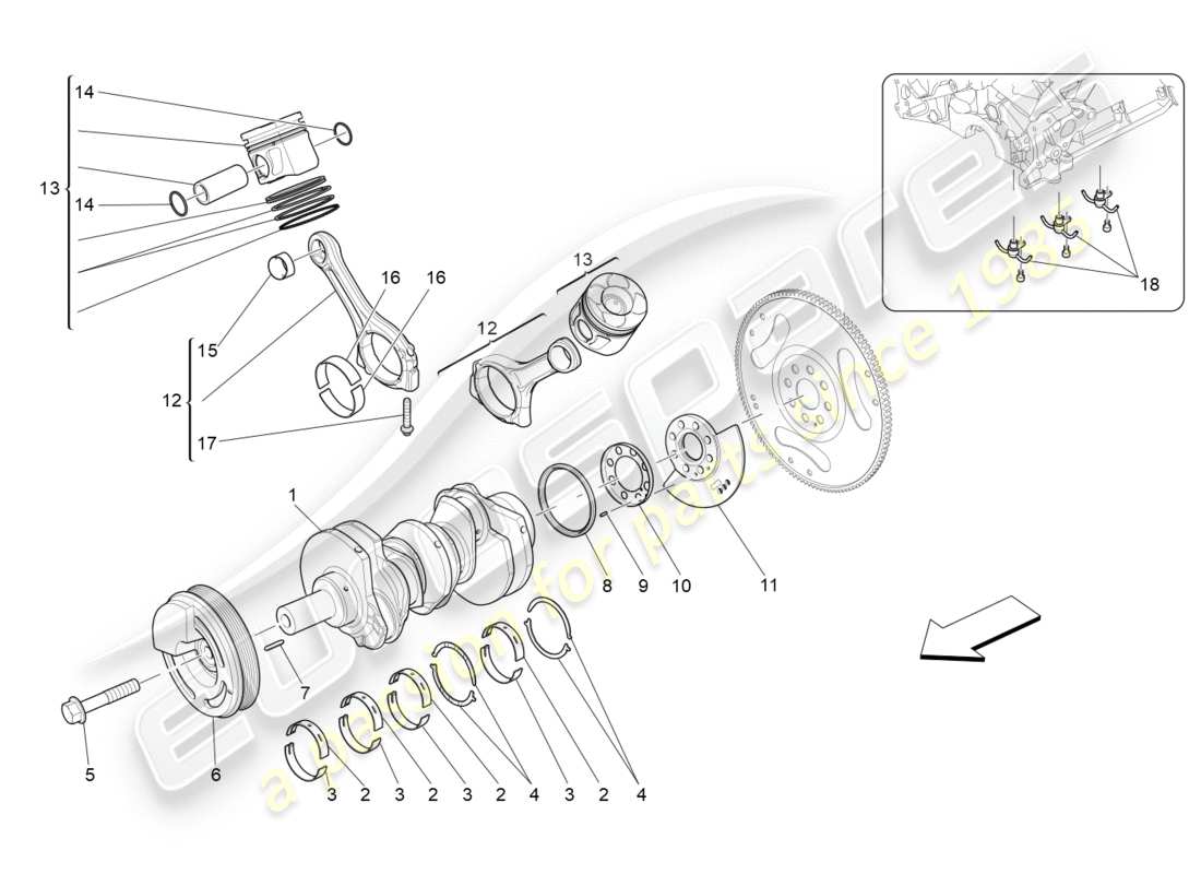 part diagram containing part number 46328175