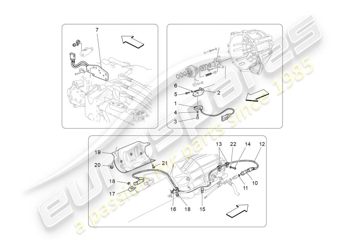 a part diagram from the Maserati GRANTURISMO S (2014) parts catalogue