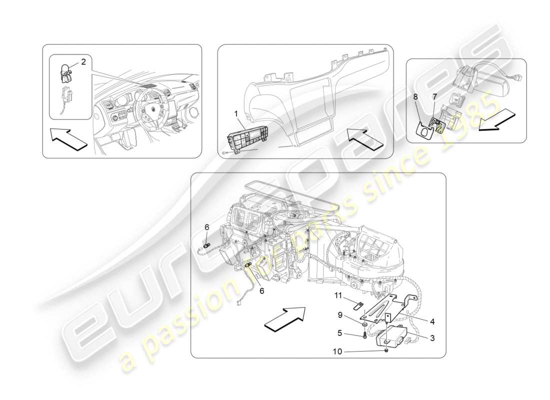 a part diagram from the Maserati GRANTURISMO S (2020) parts catalogue