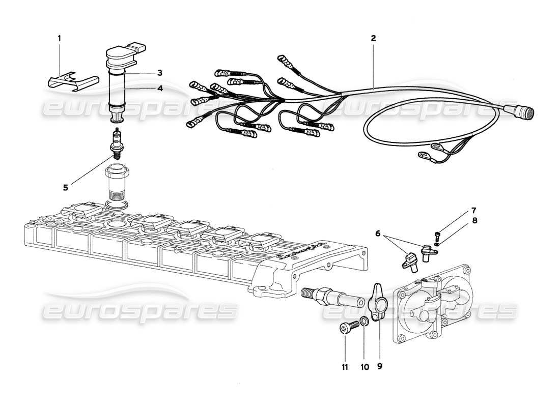 a part diagram from the Lamborghini Diablo 6.0 (2001) parts catalogue