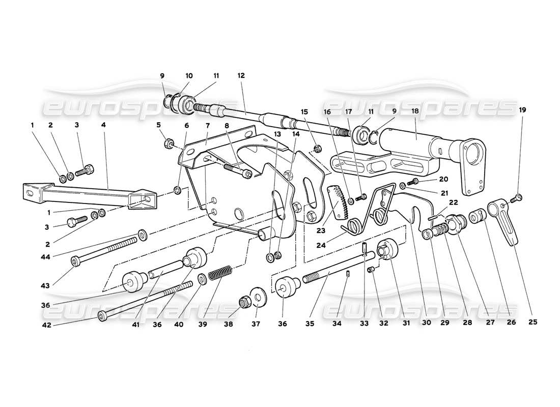 lamborghini diablo 6.0 (2001) steering parts diagram