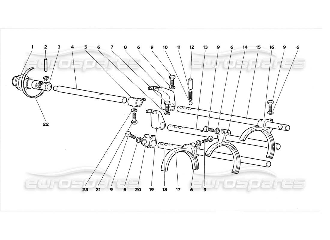 a part diagram from the Lamborghini Diablo GT (1999) parts catalogue