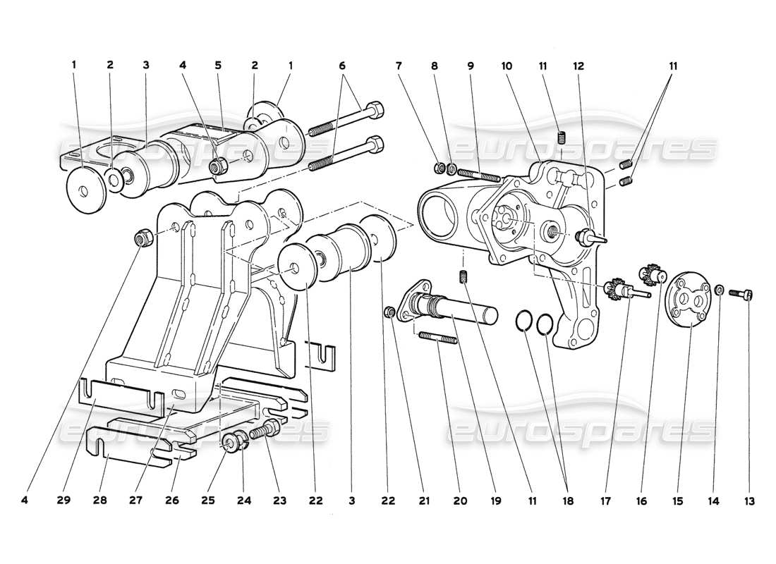 a part diagram from the lamborghini diablo 6.0 (2001) parts catalogue