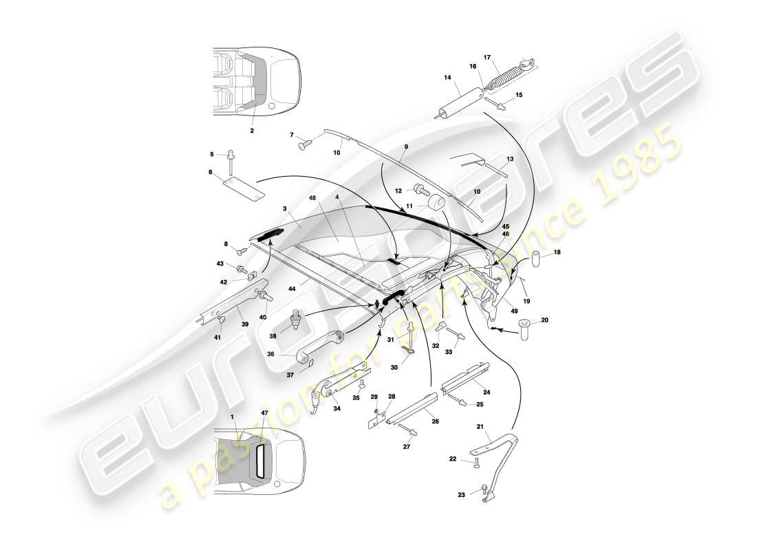 part diagram containing part number 695158