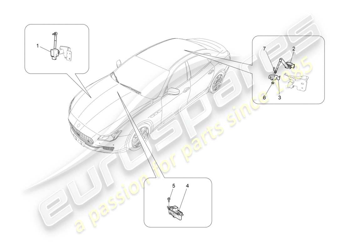maserati qtp 3.0 tds v6 275hp (2015) lighting system control part diagram